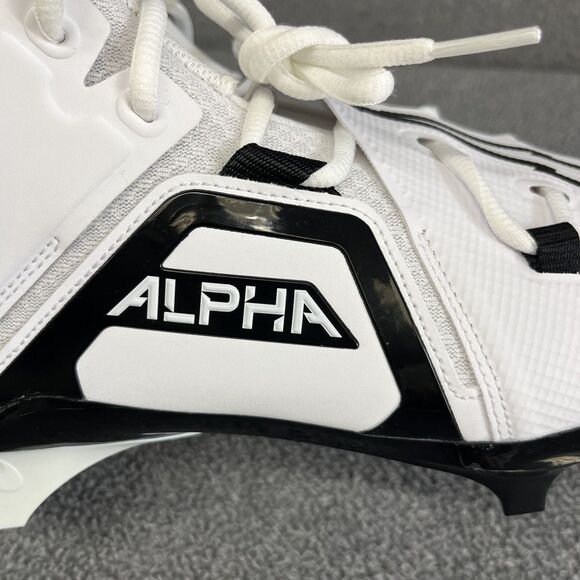 Nike Alpha Menace Pro 3 Mid Men's Football Cleats WHT/BLK CT6649-100 Size 14 - Picture 9 of 16